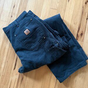 Vintage CARHARTT Double Knee \\ Black 38x32 // y2k workwear carpenter